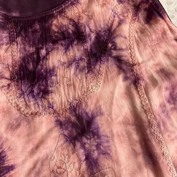 KCC Purple And Pink Tie Dye Sleeveless Dress - Picture 3 of 6